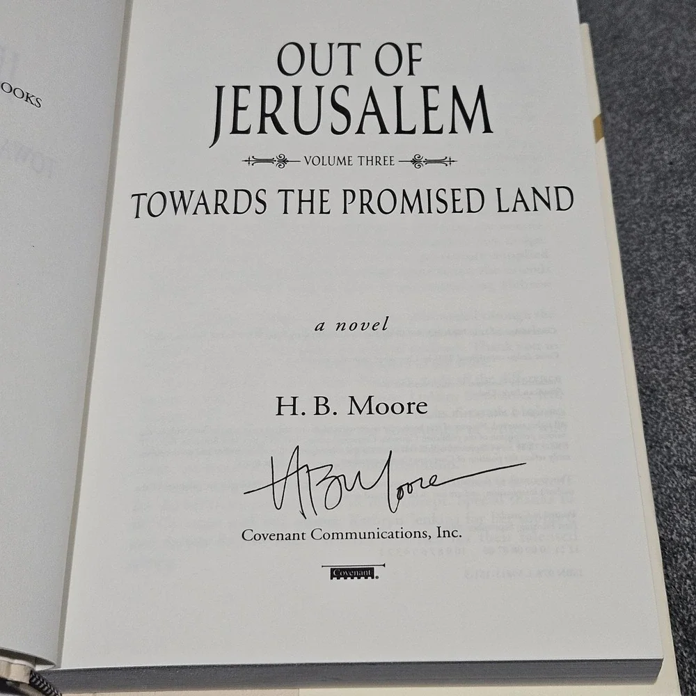 SIGNED Towards the Promised Land : A Novel Hardcover H. B. Moore